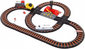 Железная дорога с двумя перекрестками, механизмом остановки и семафором – Останови крушение (Yako, 6801L)